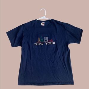 New York Embroidered T-Shirt
